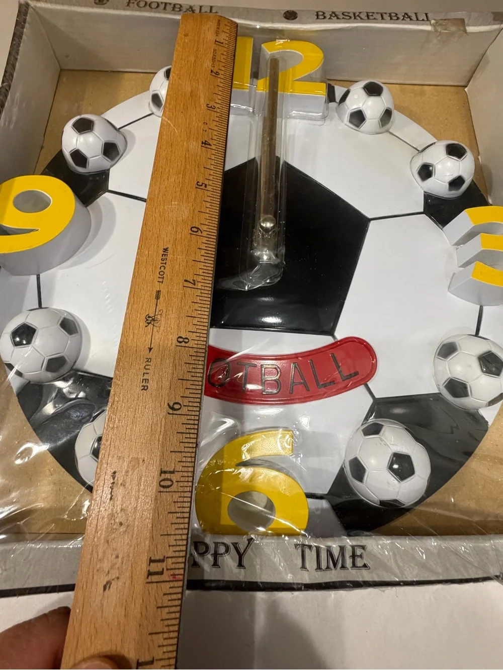 New  Football Wall Clock Modern Design Creative